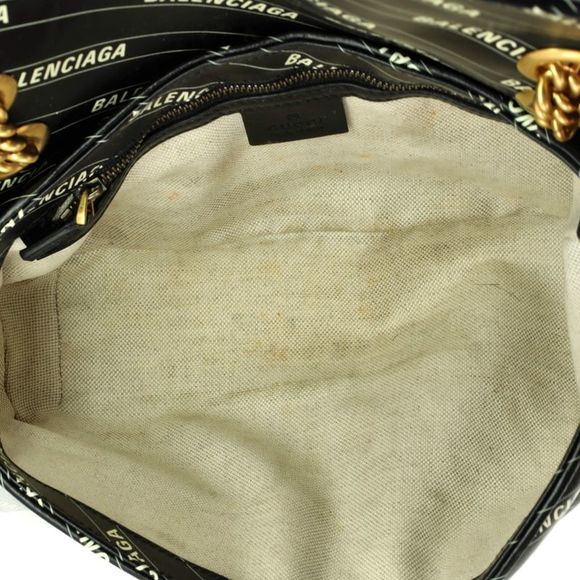 Gucci x Balenciaga The Hacker Project GG Marmont Flap Bag Printed Matelasse Leat - Picture 6 of 9